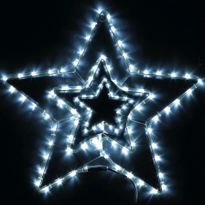 LED 별 (백색/700mm)무점멸 (H220205)