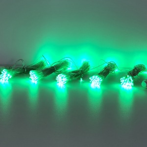 LED 300구 무뚜기 전구LED 60구X병렬5조연결*1세트(가로:1M X 세로:3M)투명선/녹색(H120066)