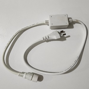 LED 원형논네온 전원잭 (2P)백색선(H520131)