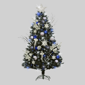 [Black Christmas Tree]180Cm(Silver)