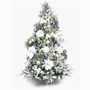 [White Christmas Tree]FM95-4(210Cm)